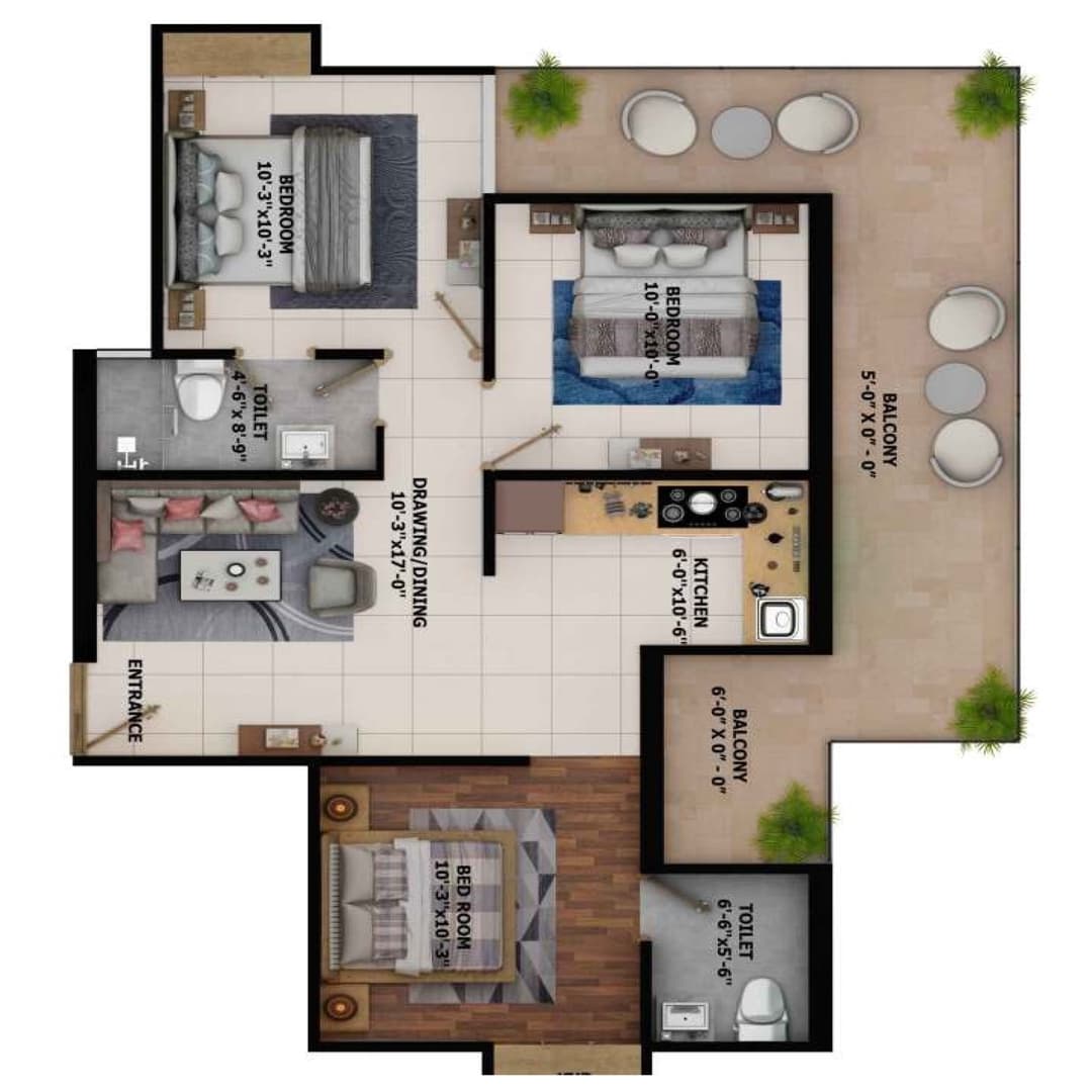 Adore Prosperity Homes 3BHK