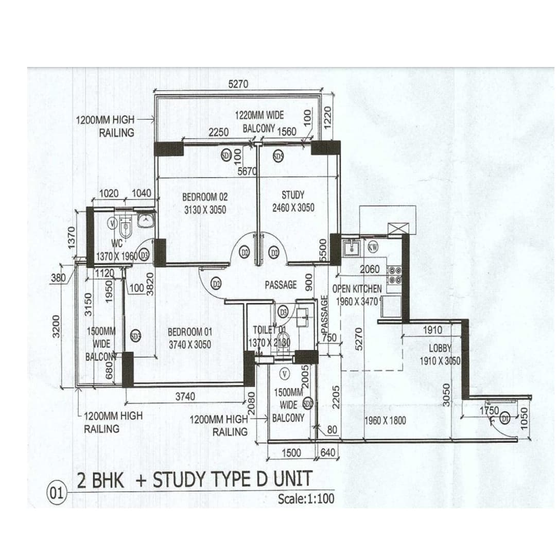 GLS Avenue 81 Phase 2 2BHK+Study Type