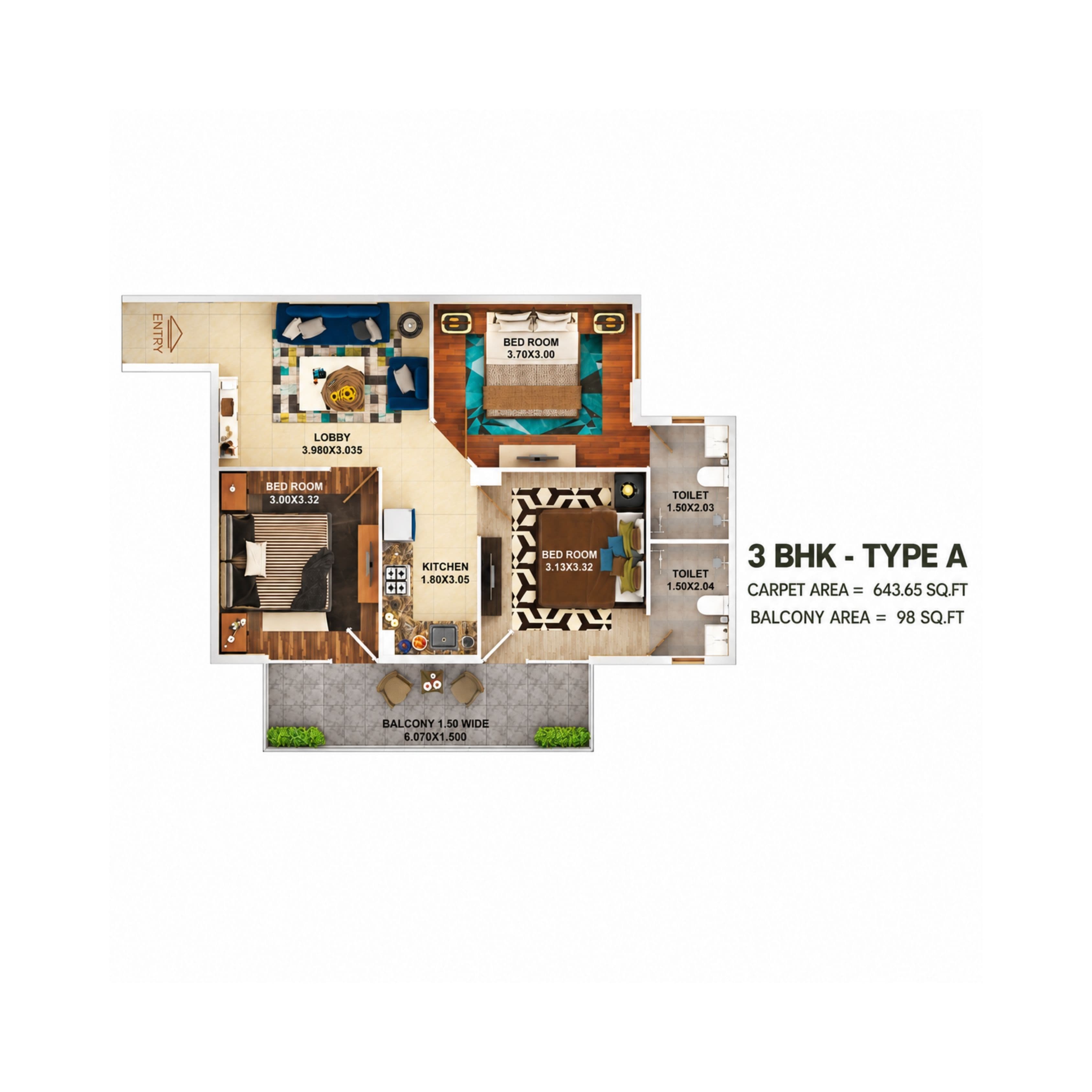 PPyramid Infinity 70 3BHK