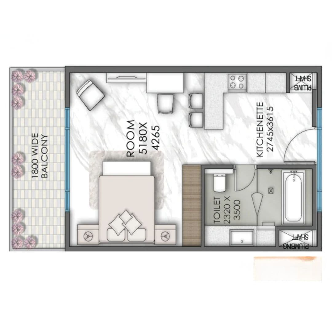 Central Park Delphine Studio Apartments