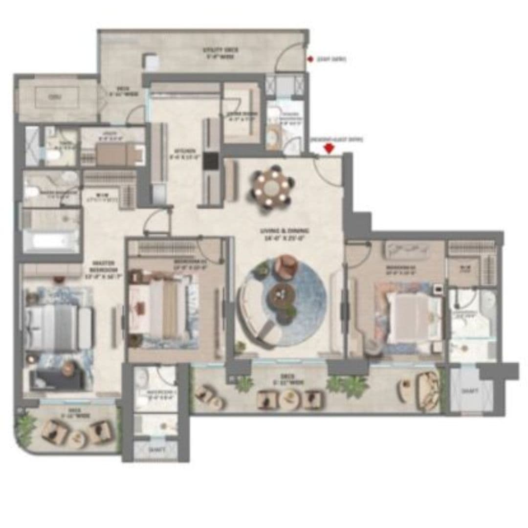 whiteland Westin Residences Sector 103 Gurgaon Floor Plan