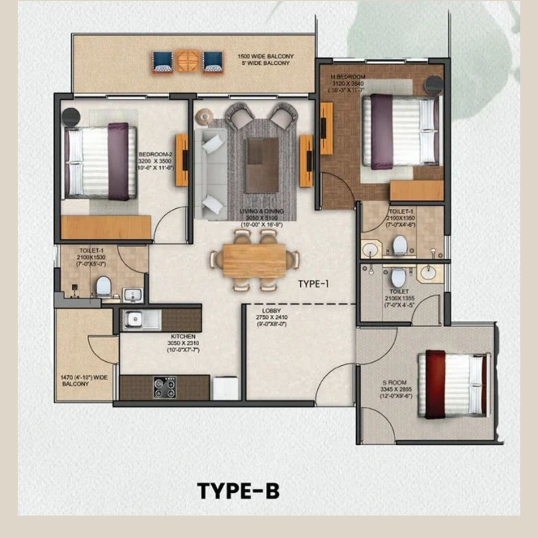 Silver Living Sector 95 Gurgaon Floor Plan