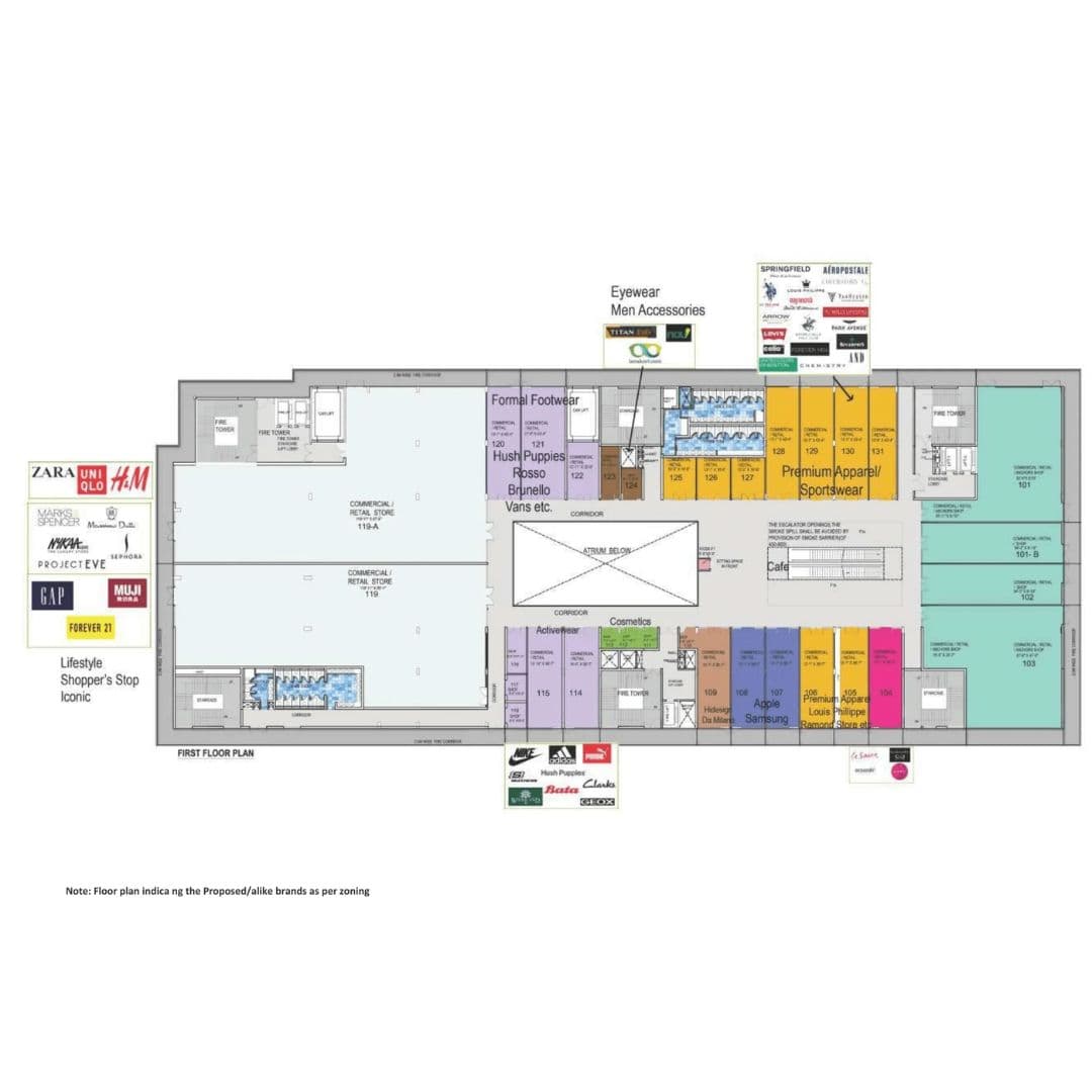 The Delhi Mall Floor Plan