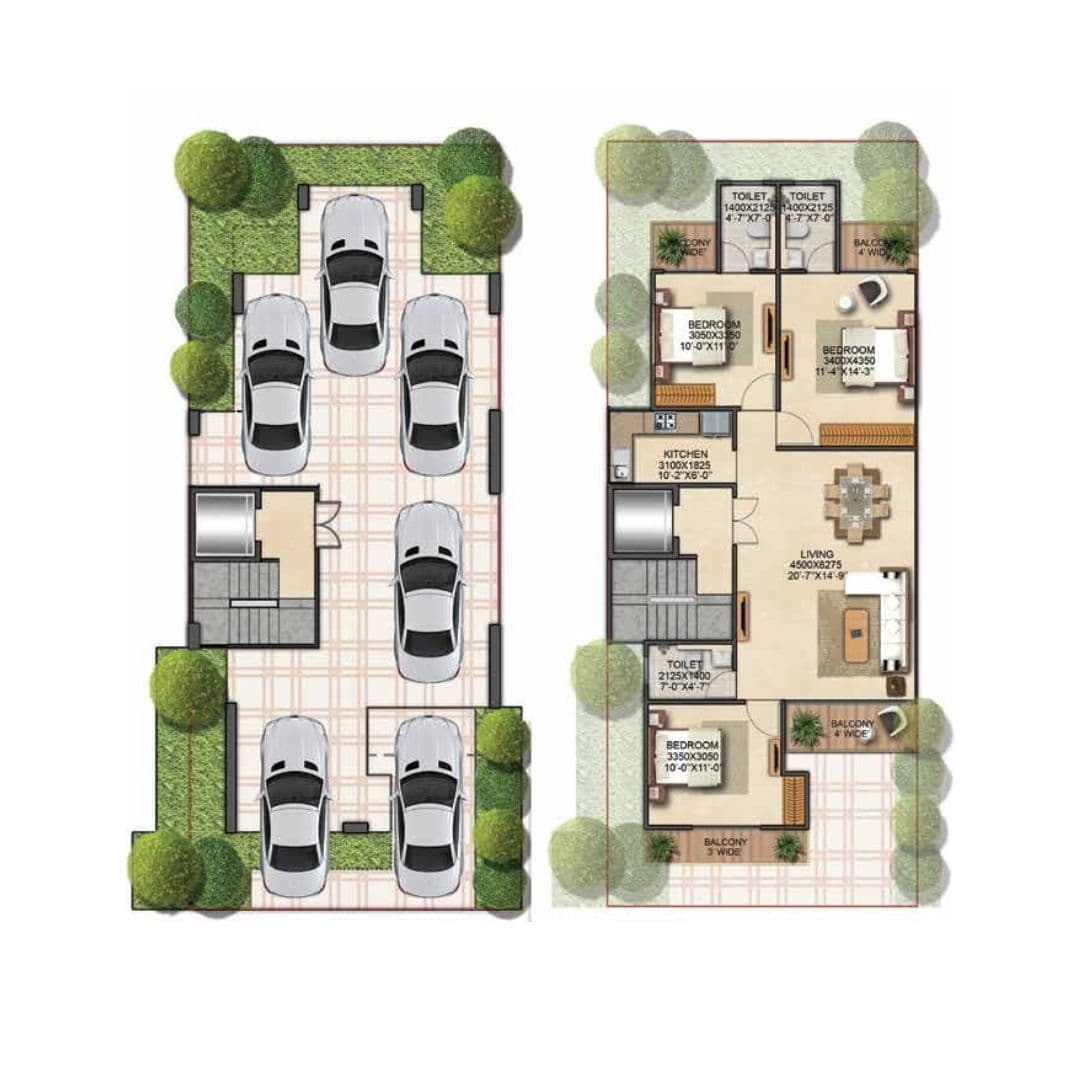 Signature Global Park 2 & 3 Sector 36 Floor Plan