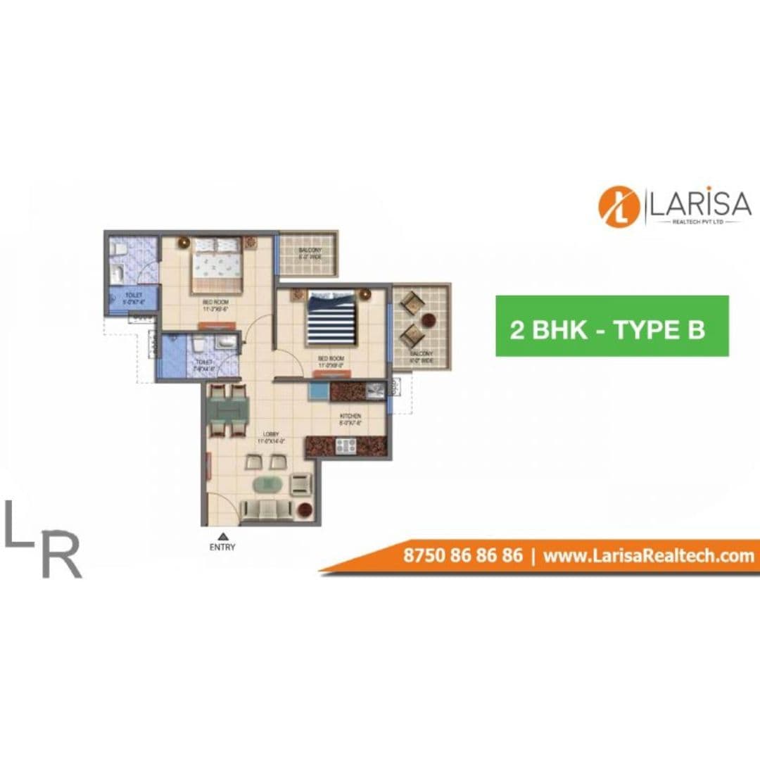 Signature Global Roselia 2BHK (Type-B)