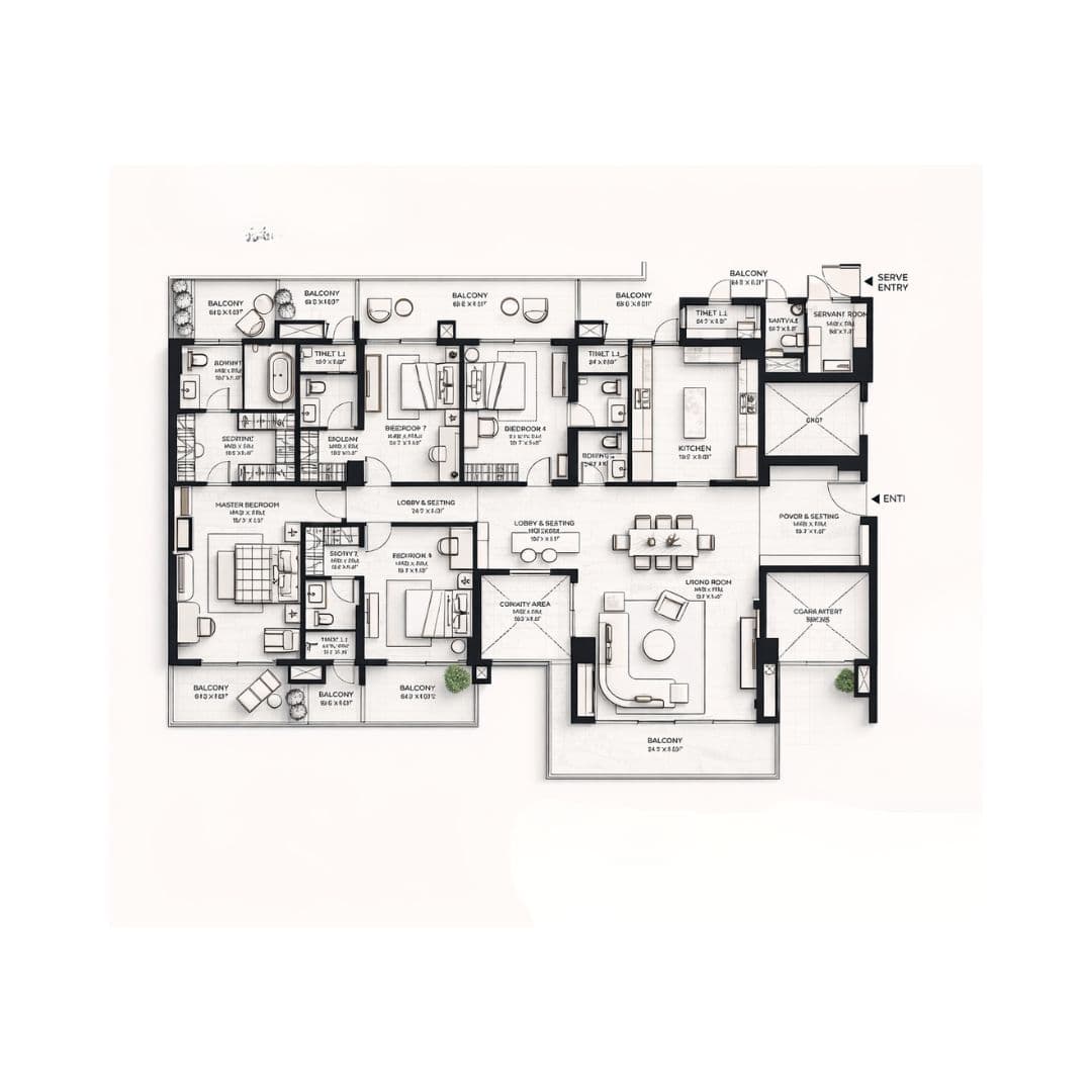 Risland Sky Mansion 4 BHK Apartment