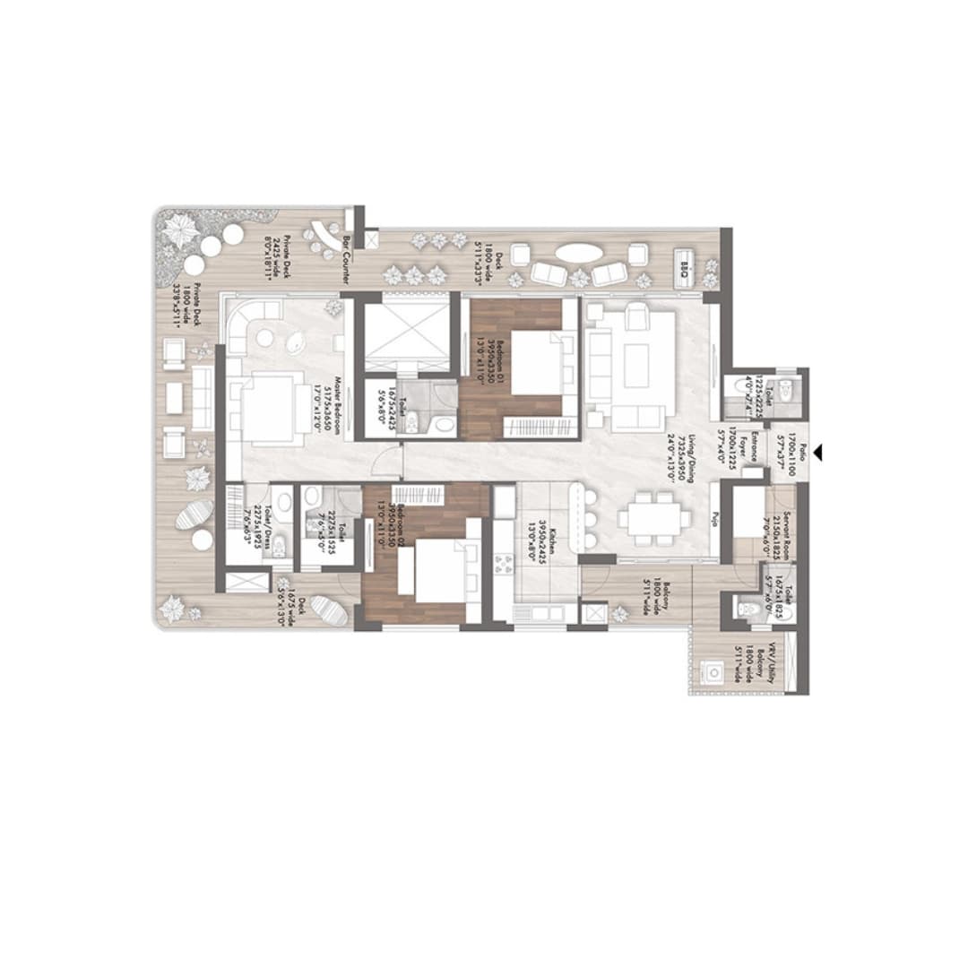 Elan The Presidential 106 Gurgaon Sector 106 Floor Plan