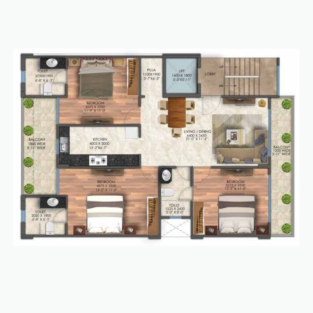 Signature Global City Sector 63A Floor Plan