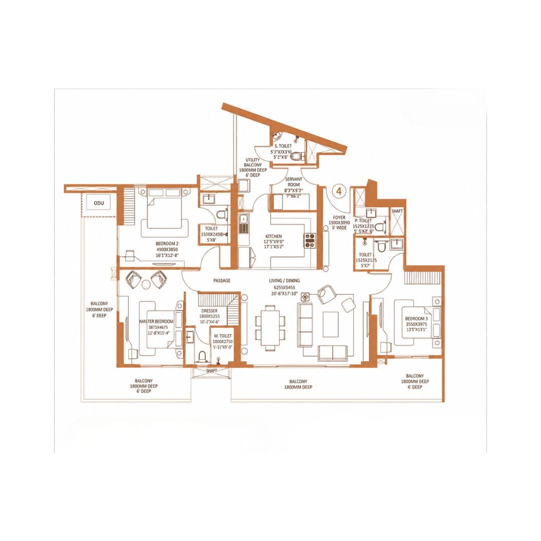 The Dualis Sector 46 Gurgaon Floor Plan