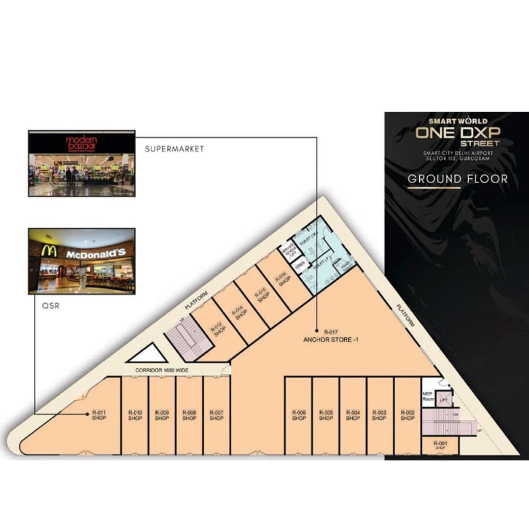 Smart World One DXP Street Floor plan