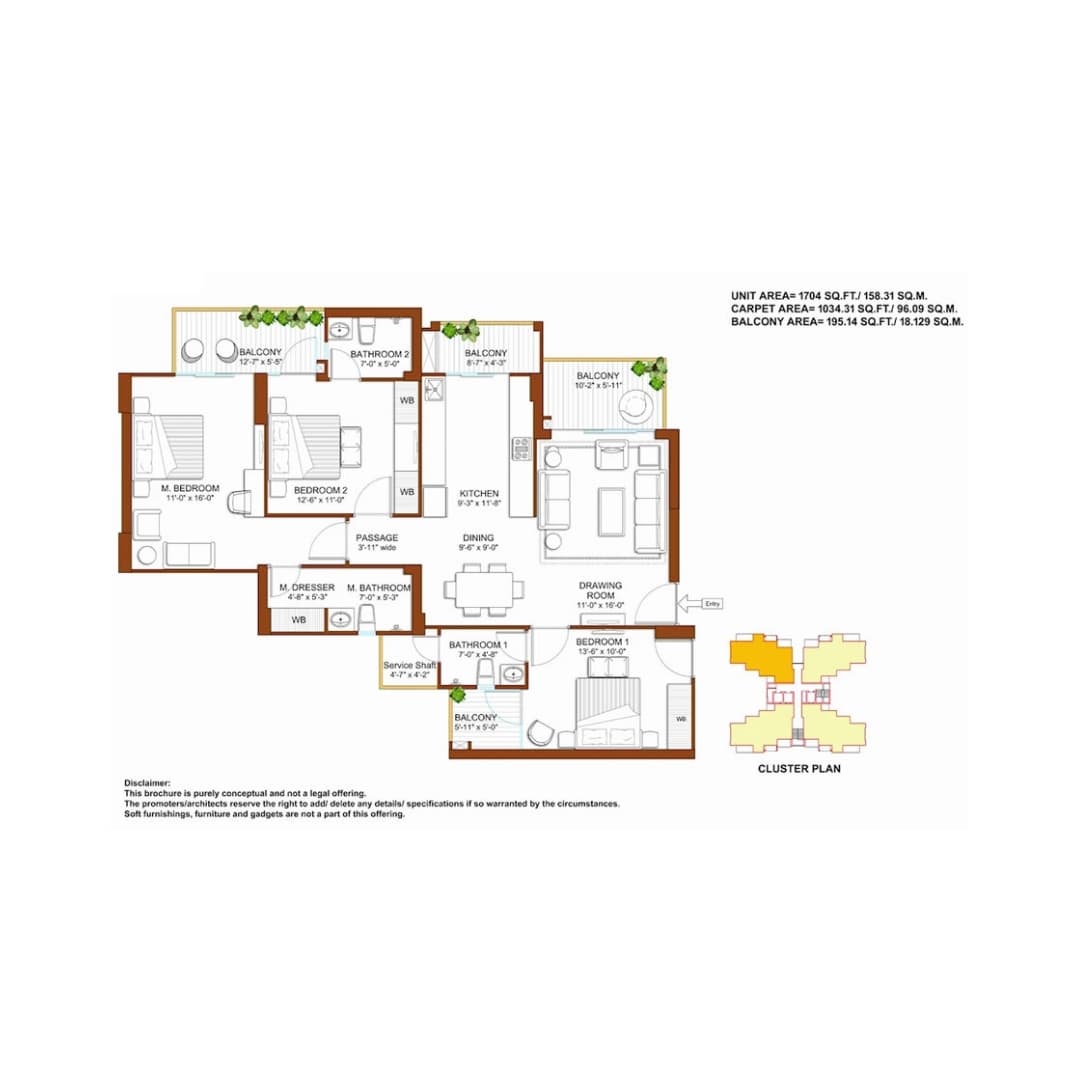 Tulip Yellow Sector 69 Floor Plan