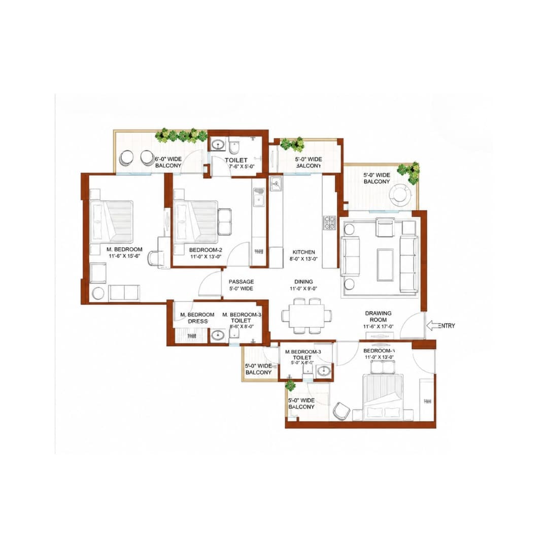 Tulip Yellow Sector 69 Floor Plan