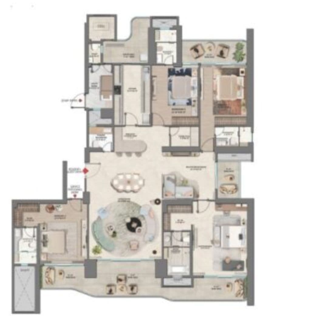 Floor Plan for Westin Residences Gurgaon