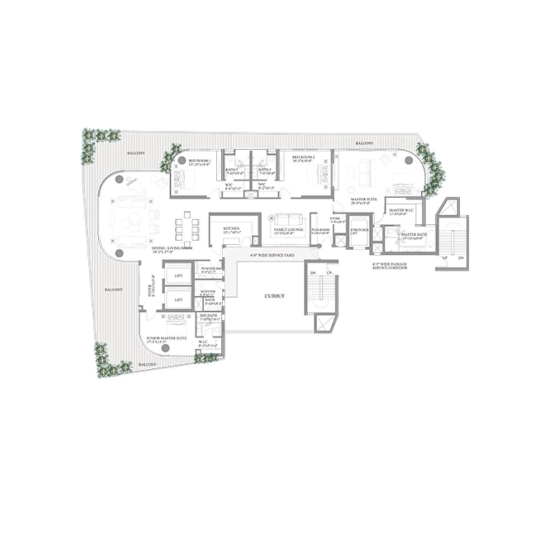 Paras Quartier Gwal Pahari Floor Plan