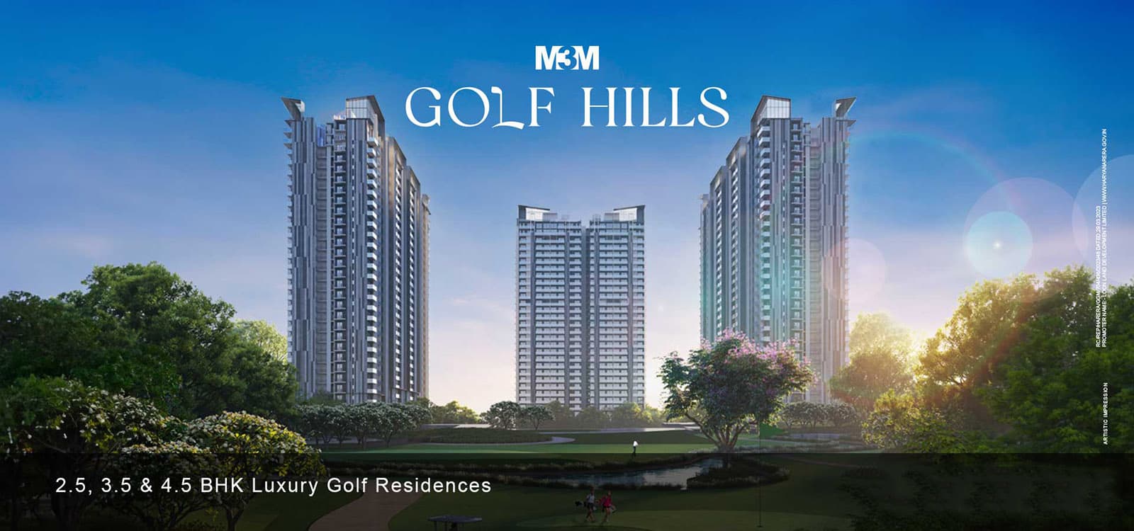 M3M Golf Hills Banner