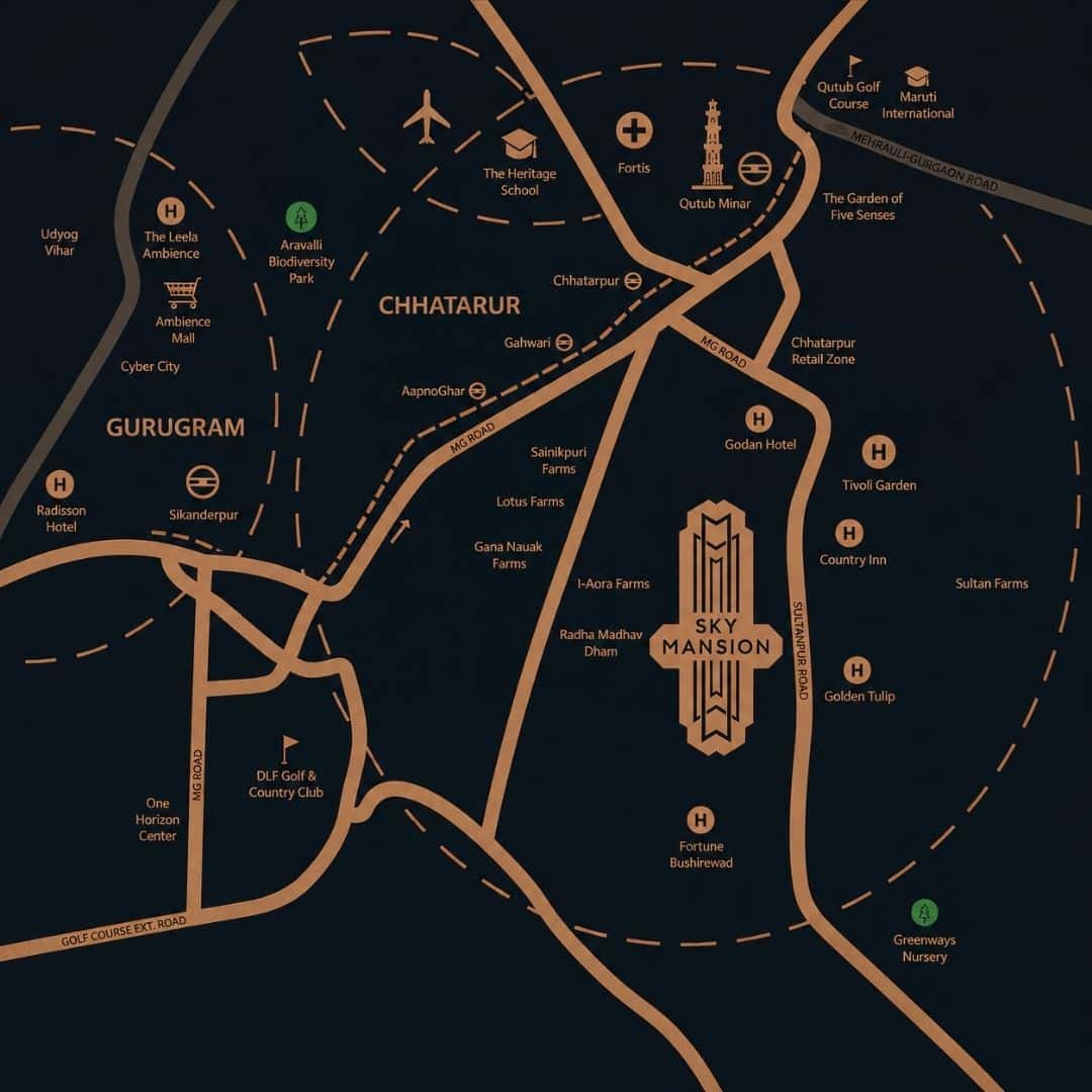 Risland Sky Mansion Location Map