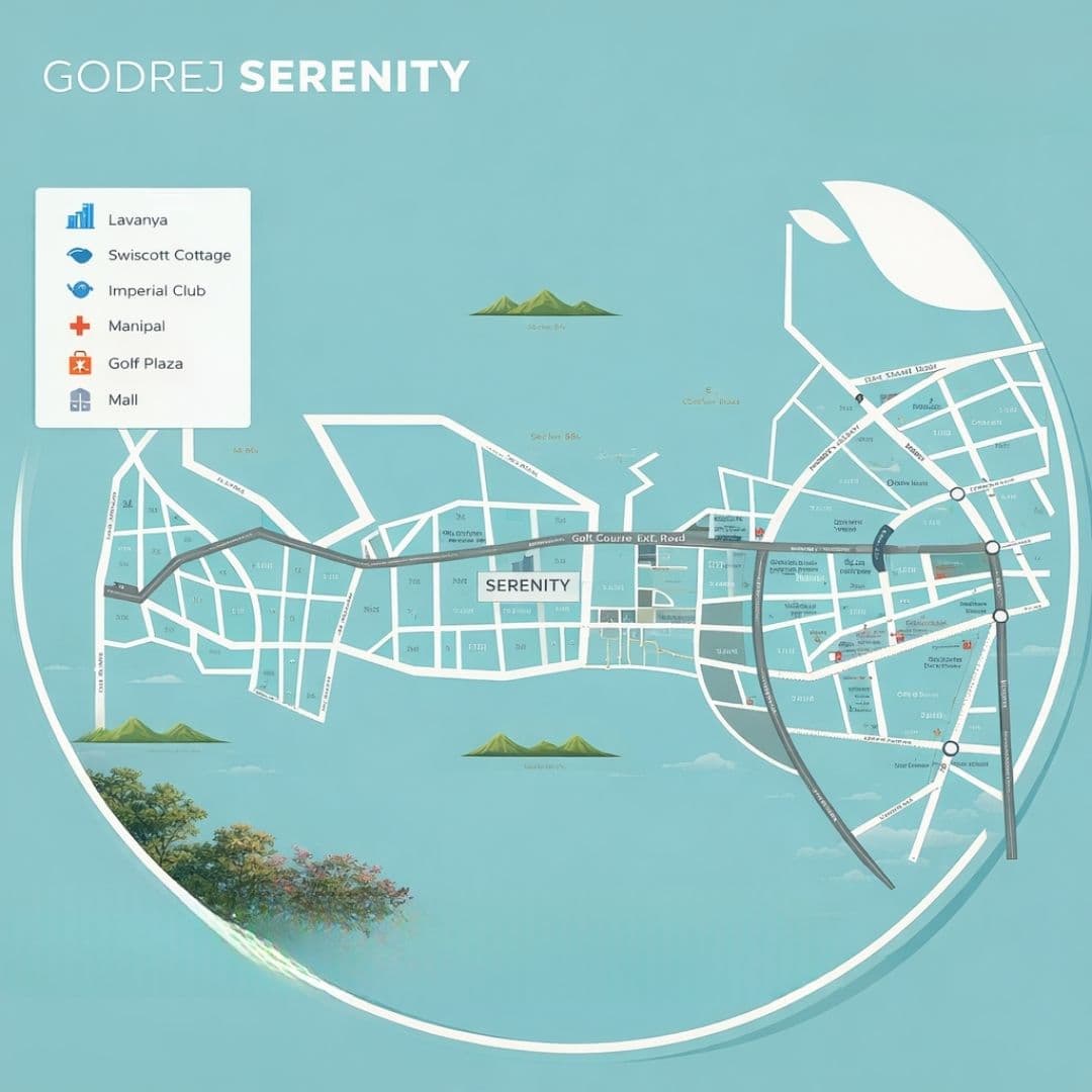 Godrej Serenity Location map