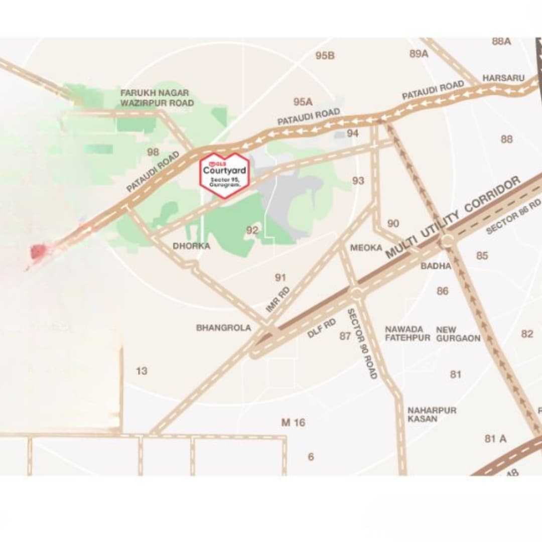 GLS Courtyard Location Map