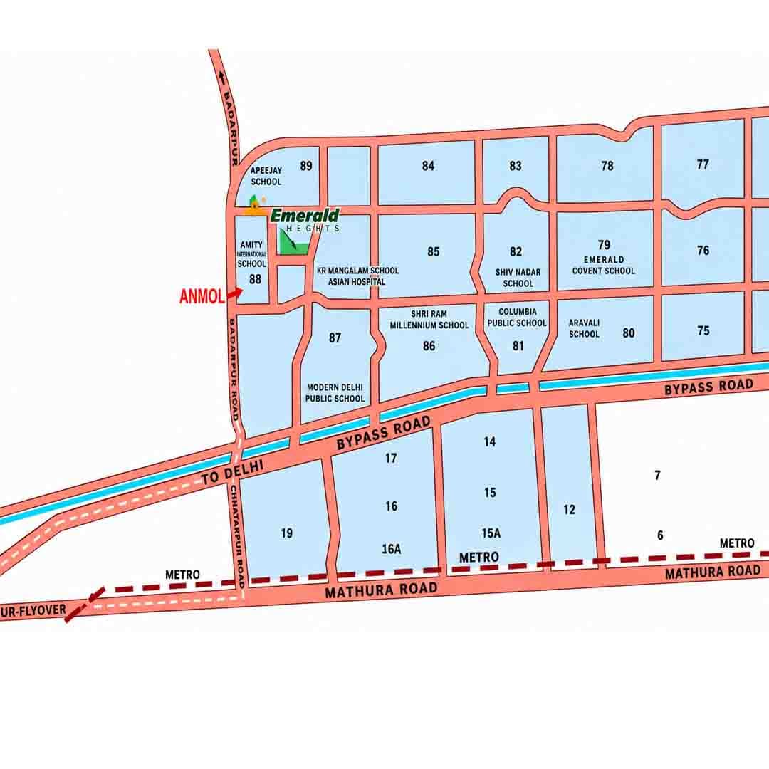 Location map of Anmol