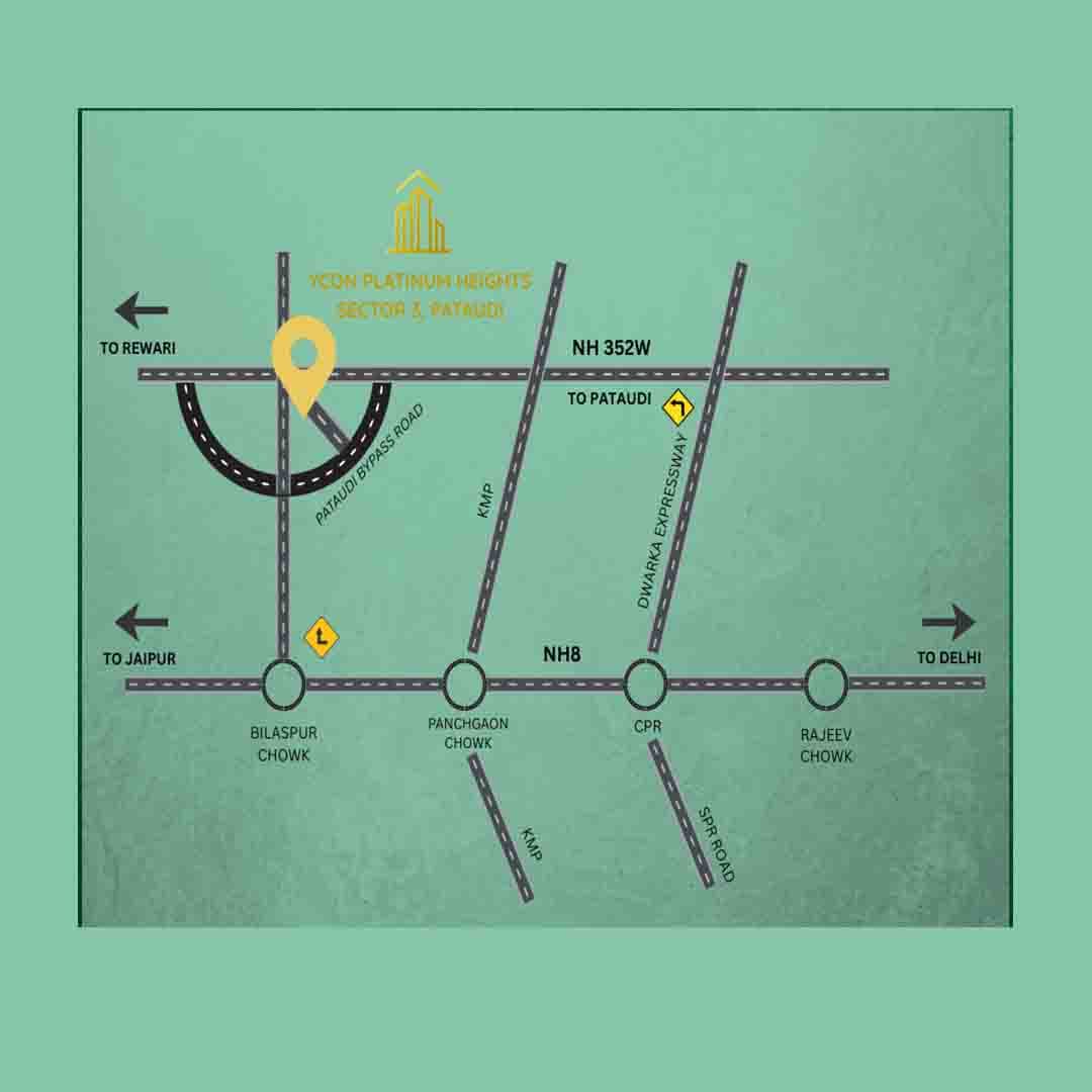 YCON Platinum Heights Location map