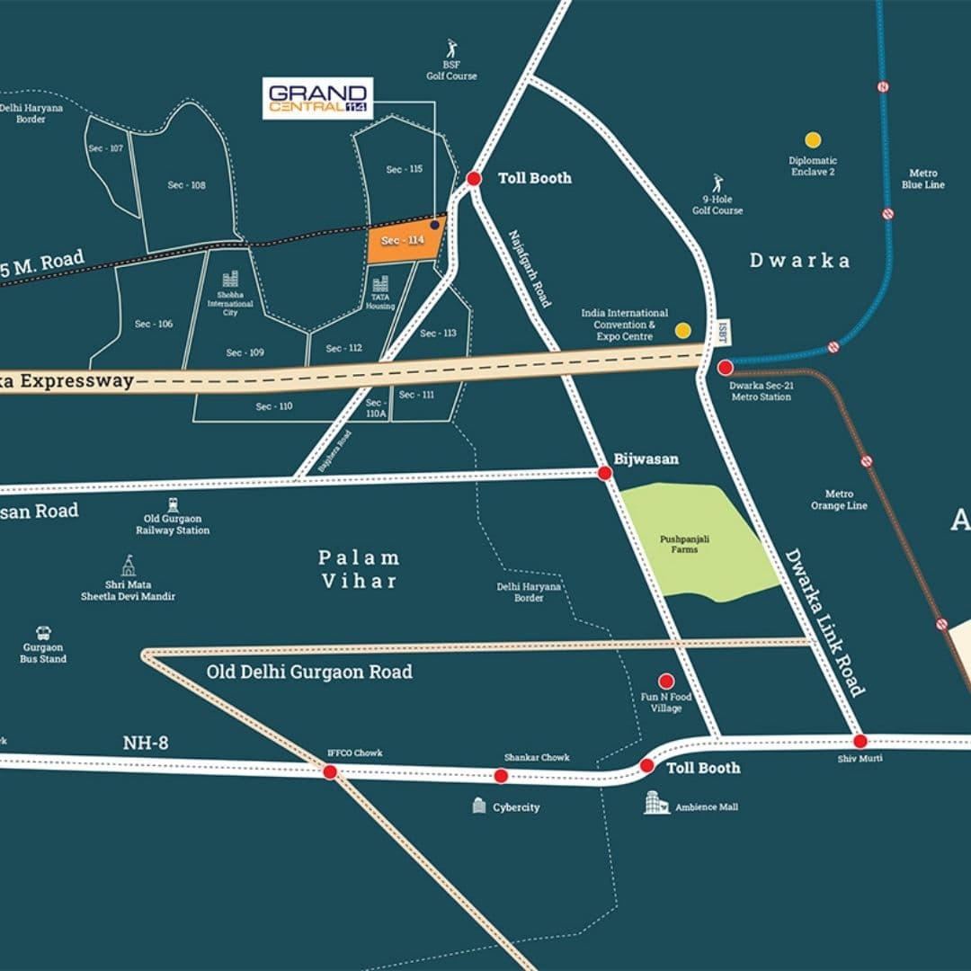 Grand Central 114 Map
