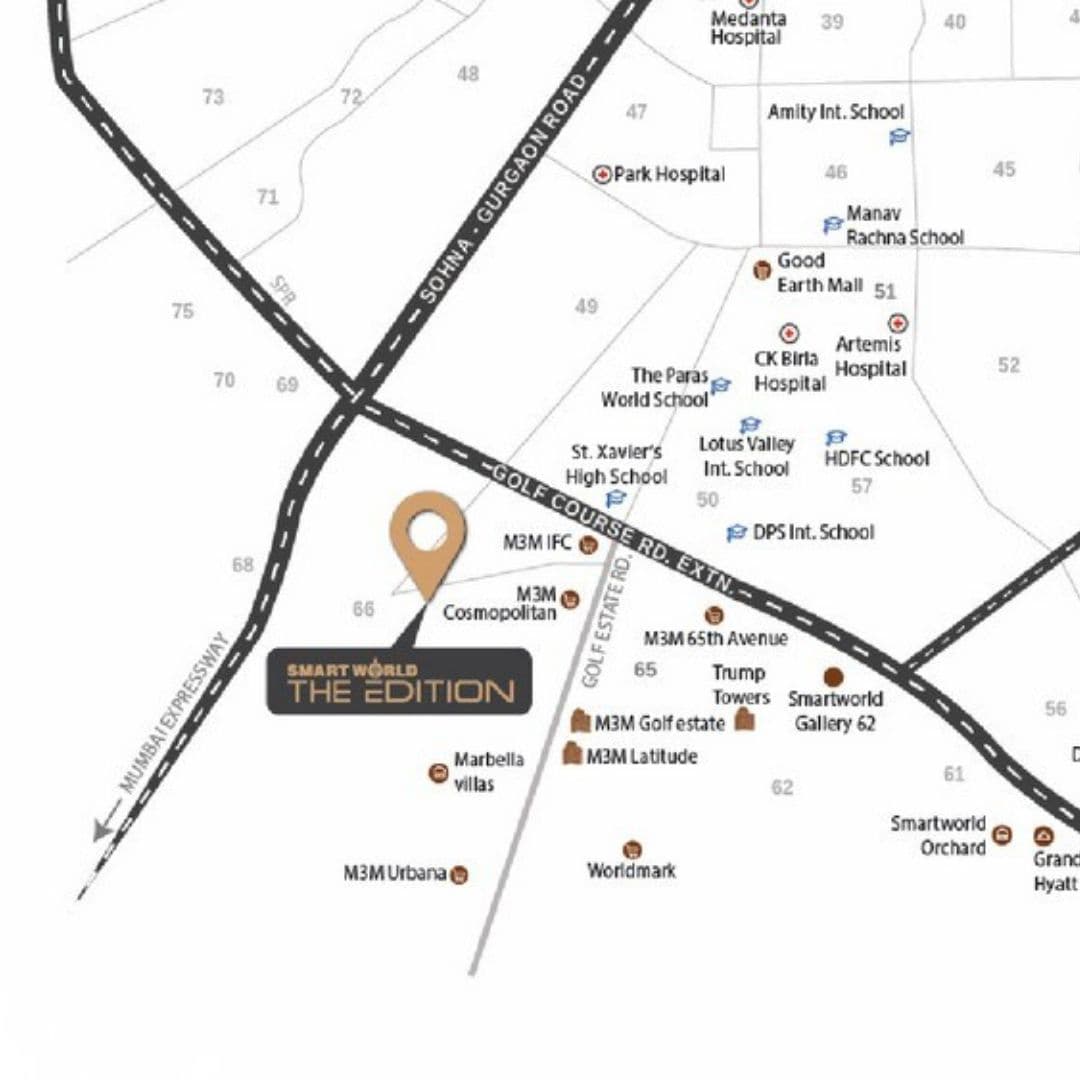 Smart World The Edition Location Map