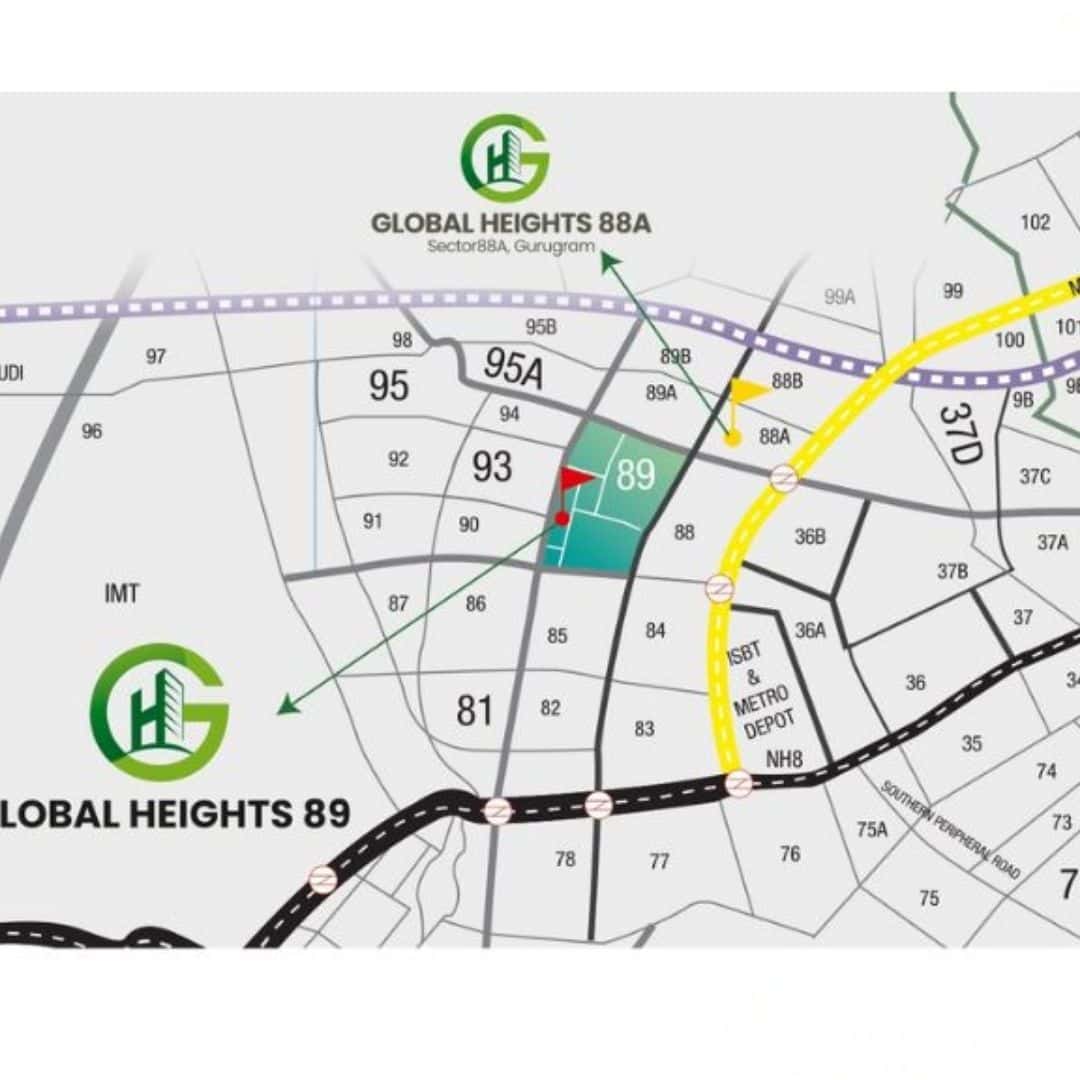 Breez Global Heights 89 Map
