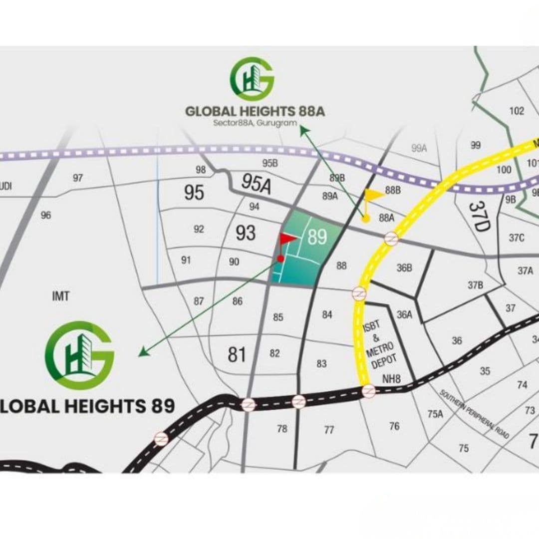 Breez Global Heights 89 Map