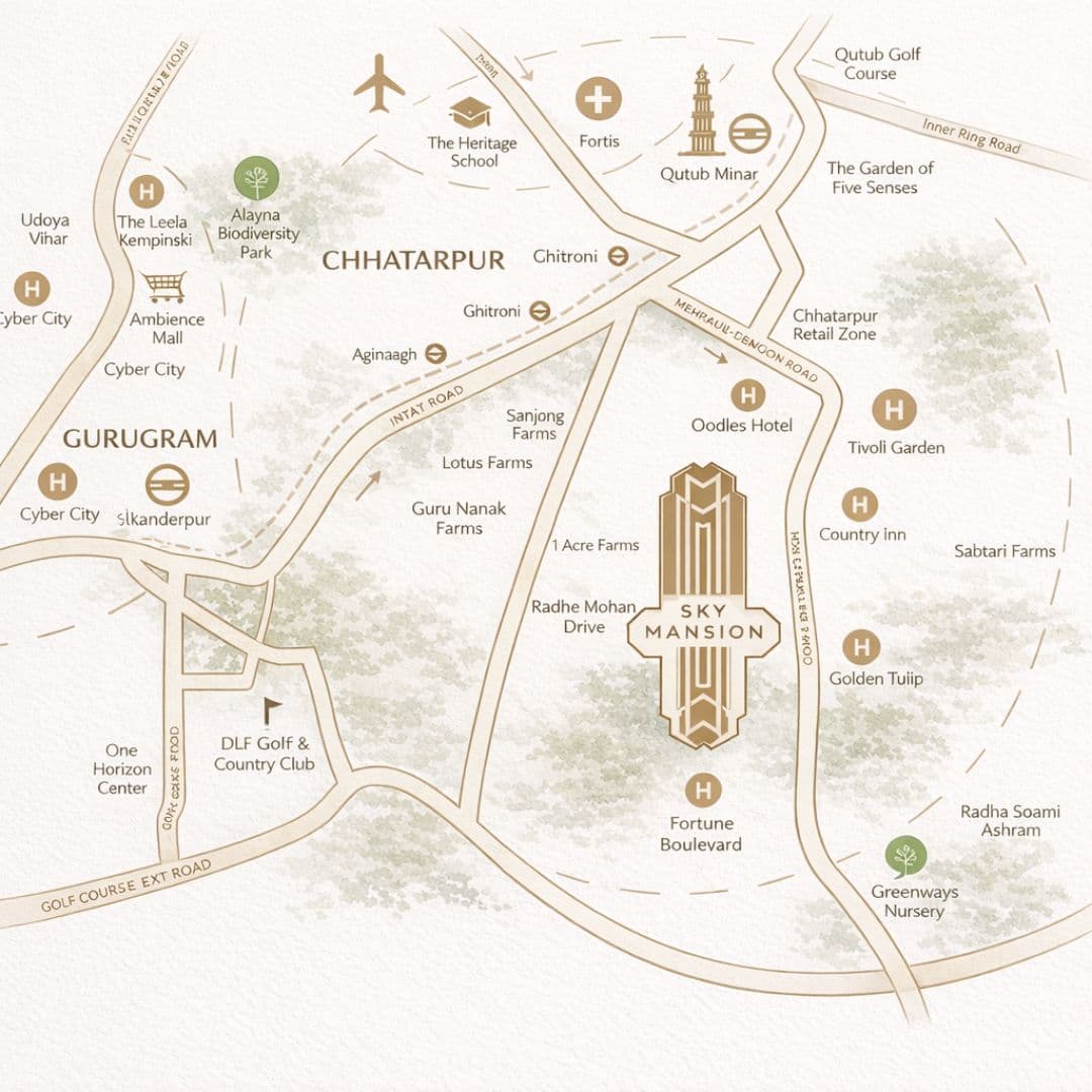 Risland Sky Mansion Location Map