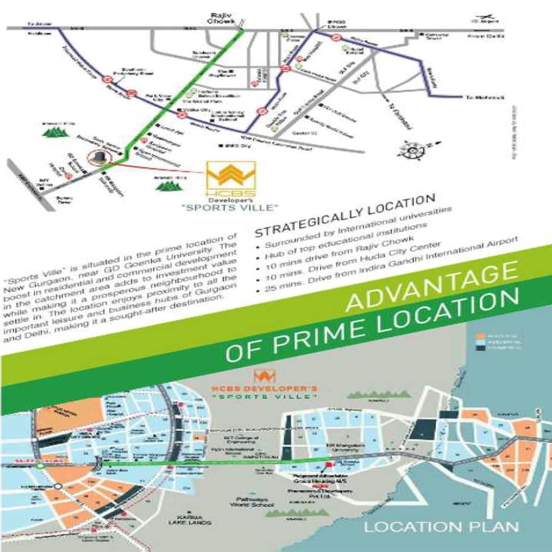 HCBS Sports Ville Location Map