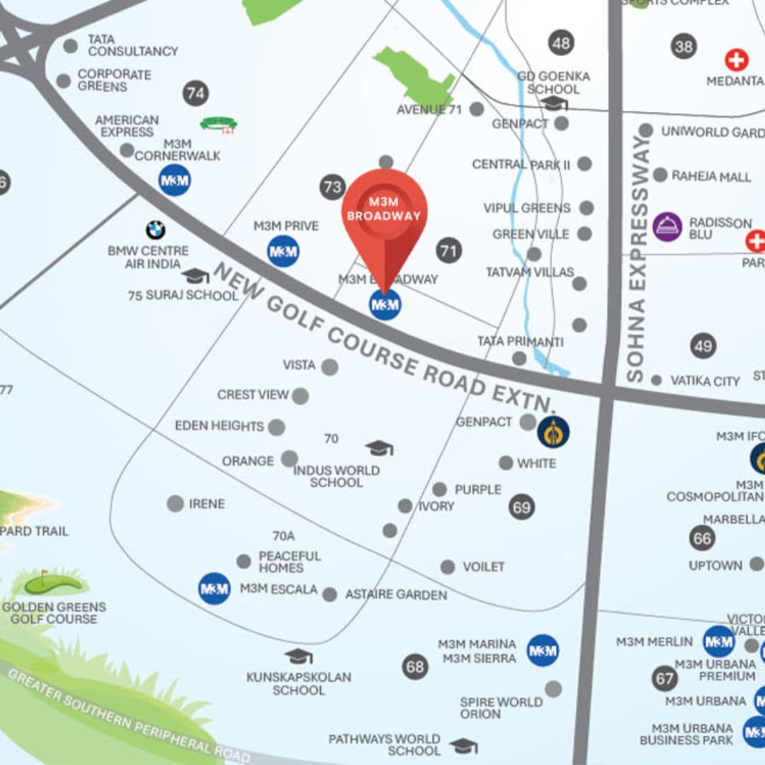 M3M Broadway Sector 71