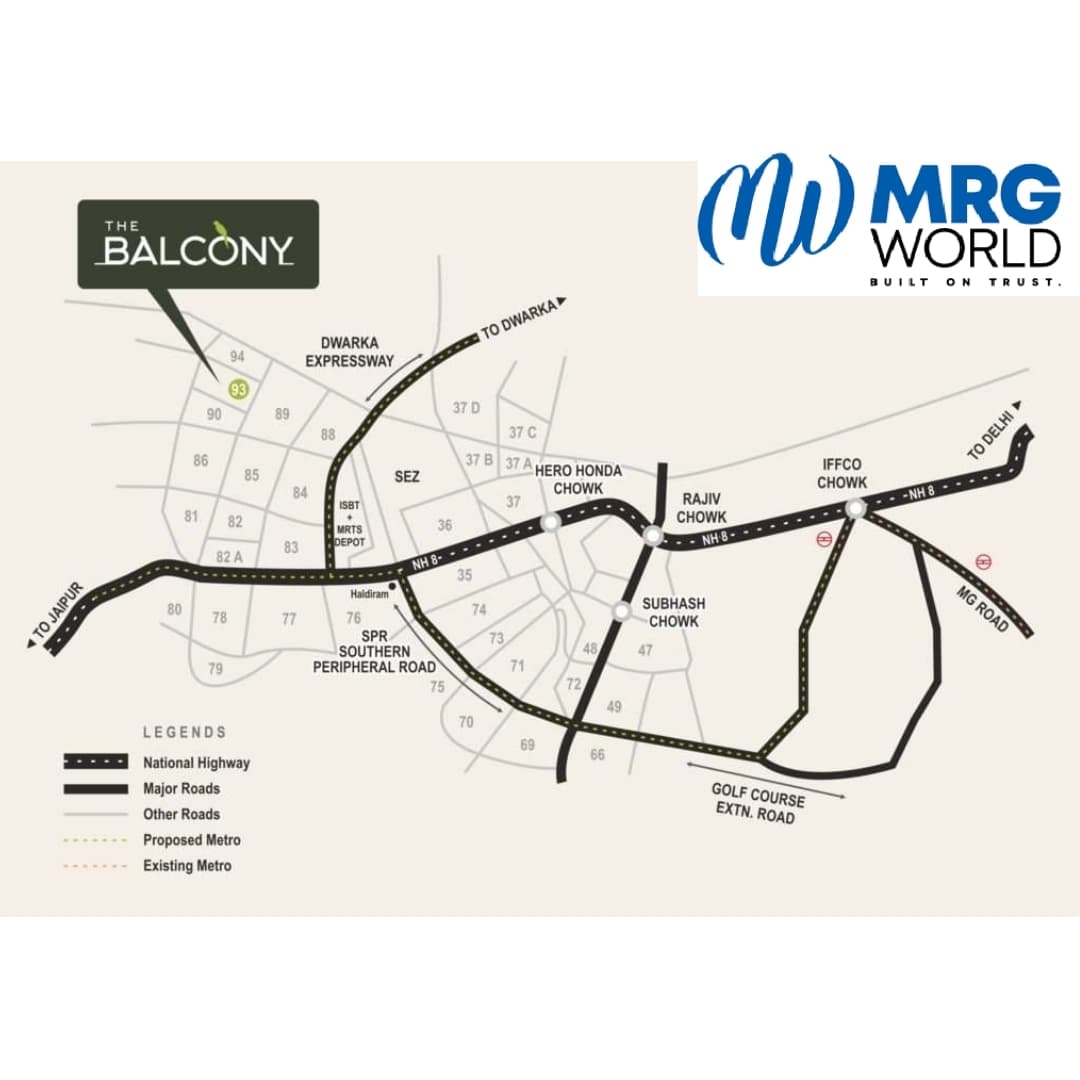 Location Map of MRG World The Balcony