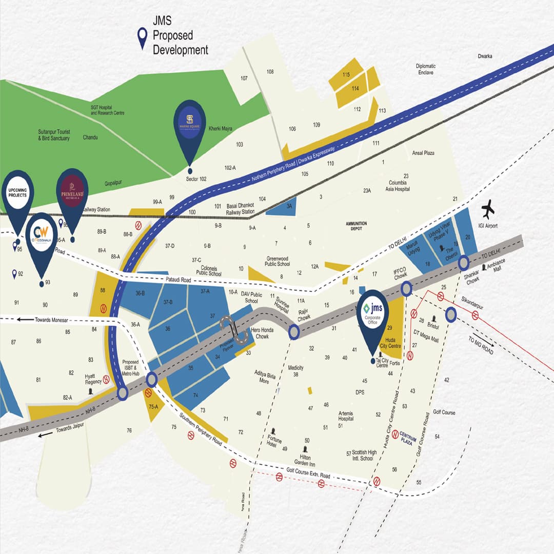 Location Map of JMS Crosswalk Sector 93