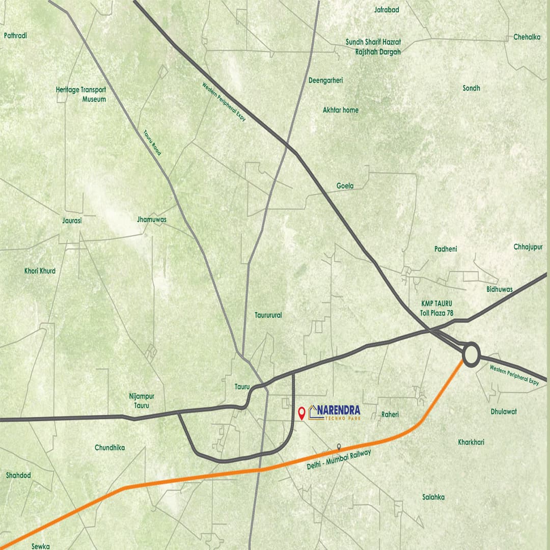 Location map of Advitya Narendra Technopark