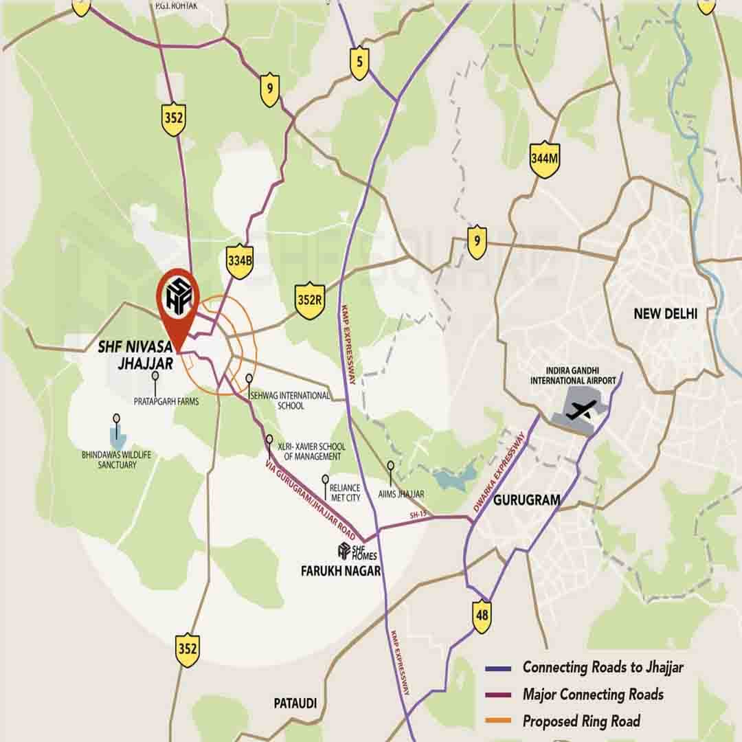 SHF Nivasa JHAJJAR location map