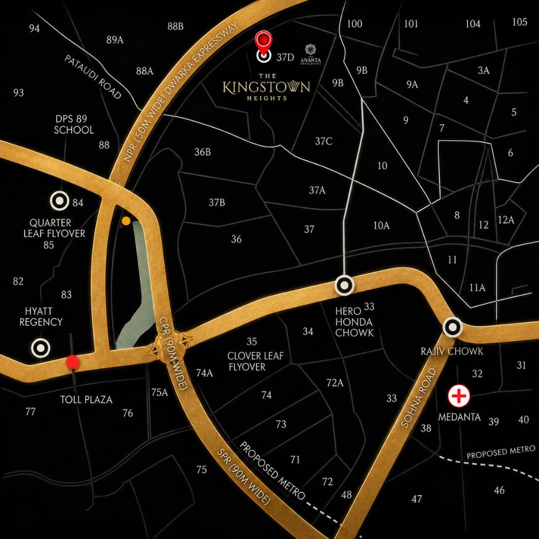 Navraj Kingstown Heights Location map