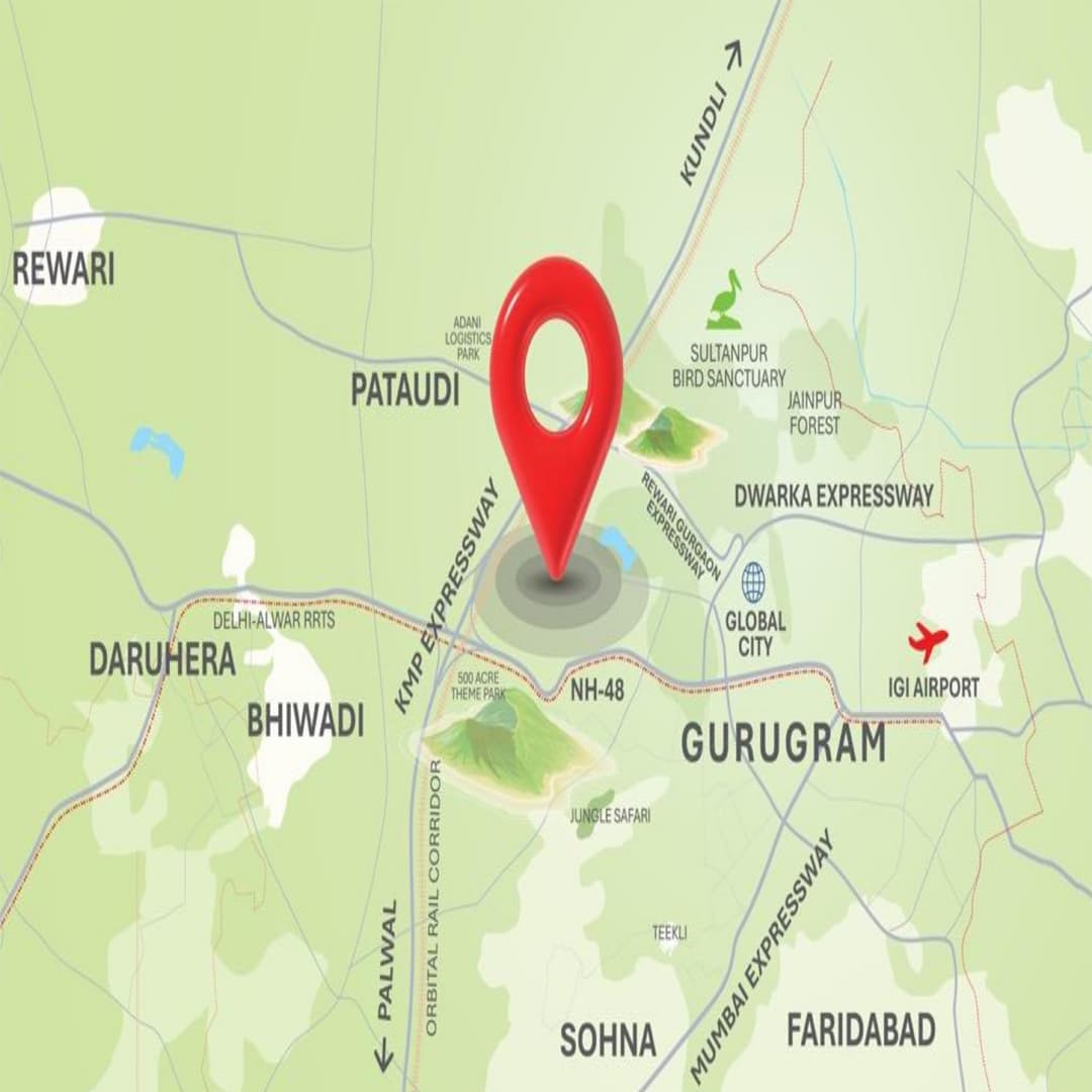 M3M Forestia West location map