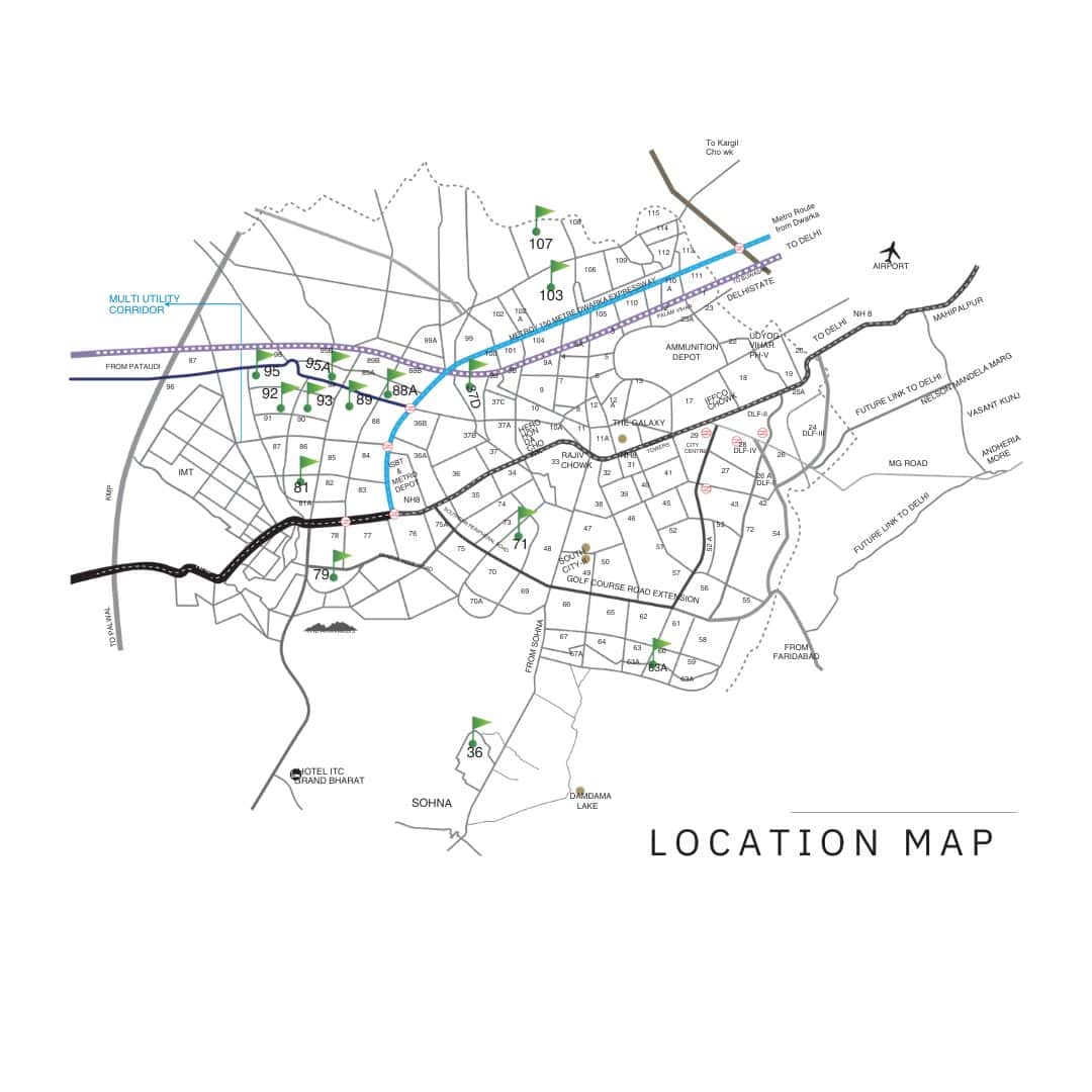 Signature Global City 79b Location Map