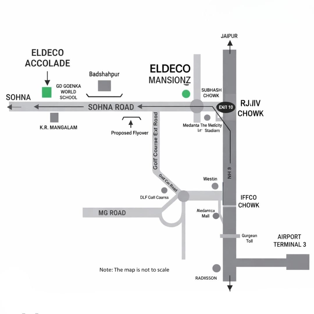 Eldeco Accolade Location Map
