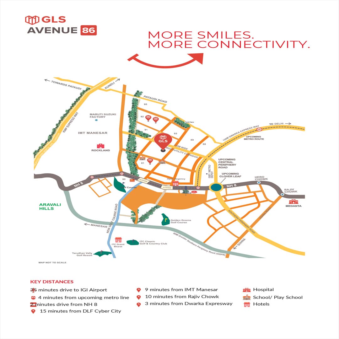 Location map of GLS Avenue 86