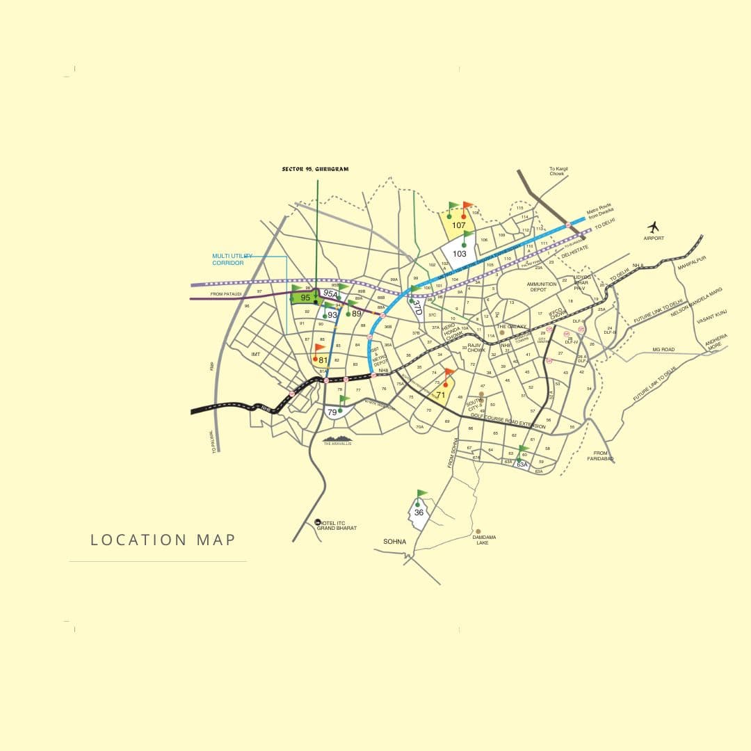 Signature Global Superbia Sector 95 Location Map
