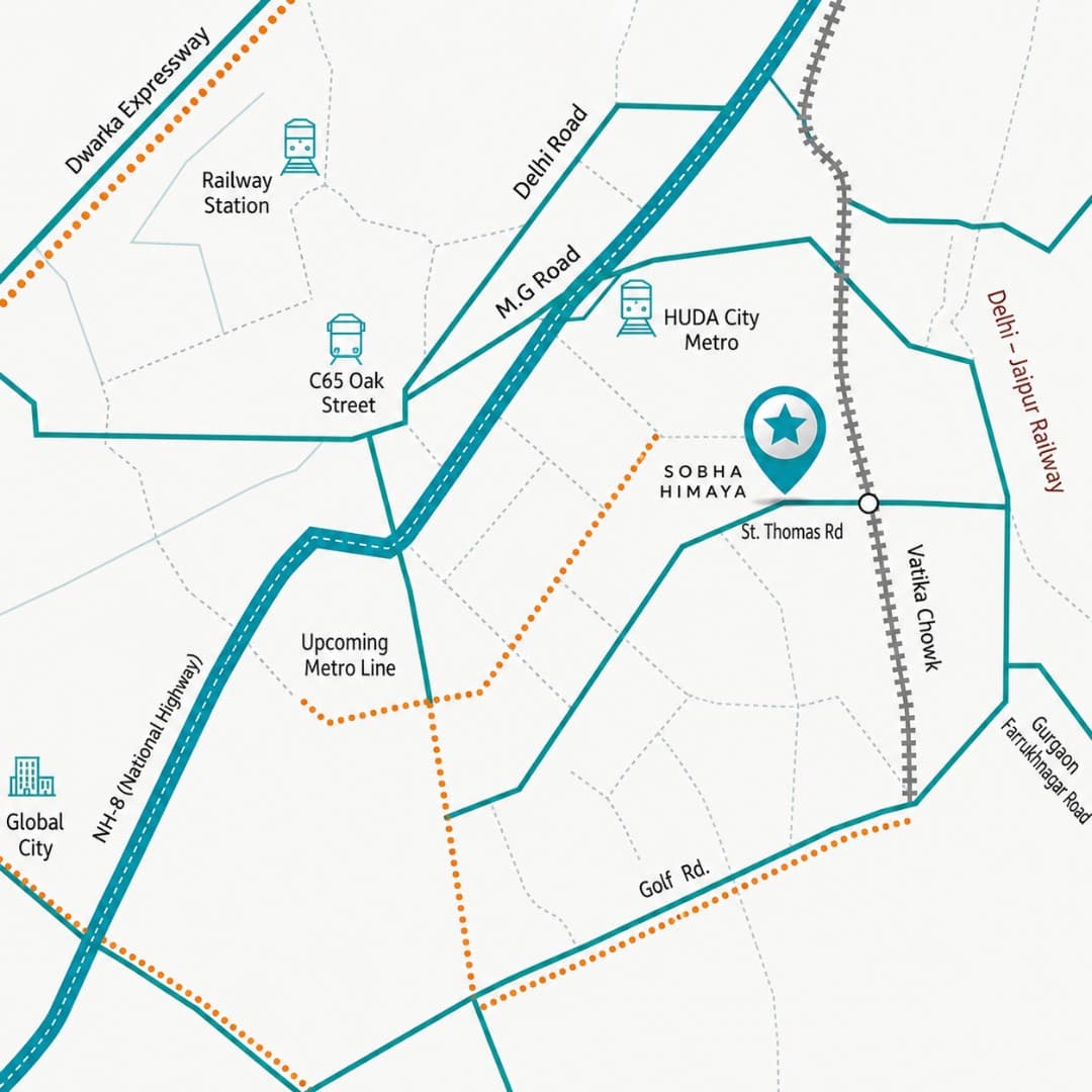Godrej Miraya Location Map