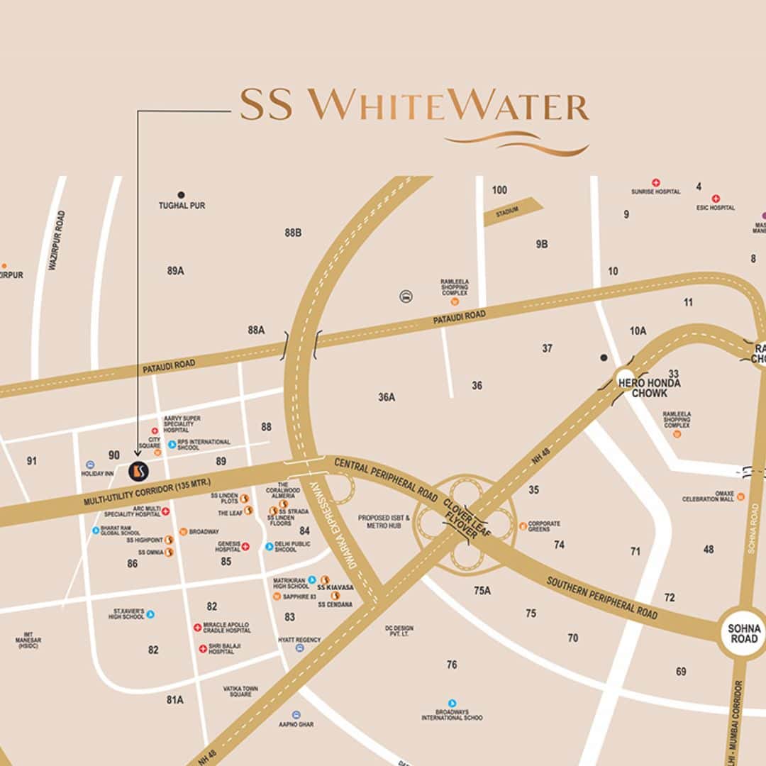 SS Whitewater Sector 90 Location Map