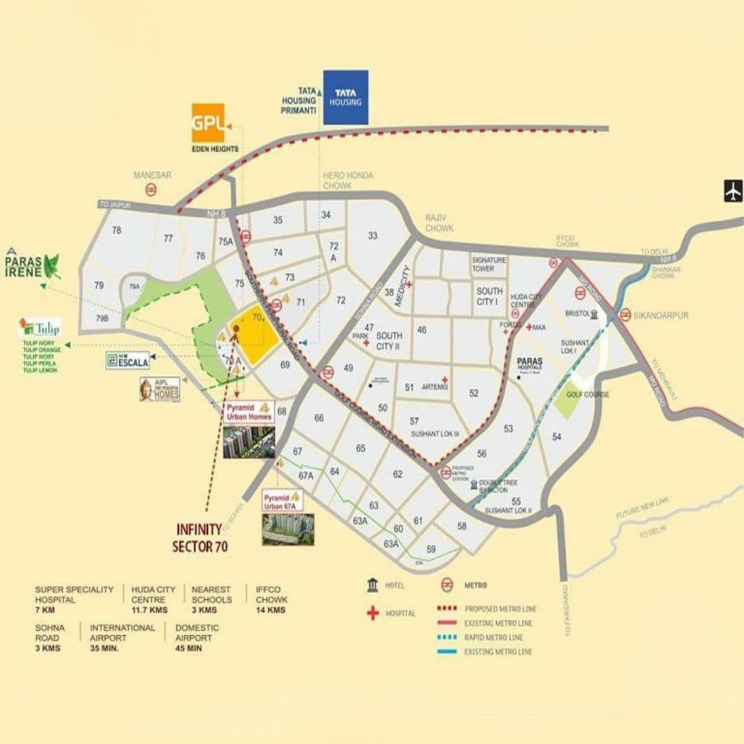 Pyramid Infinity Location map