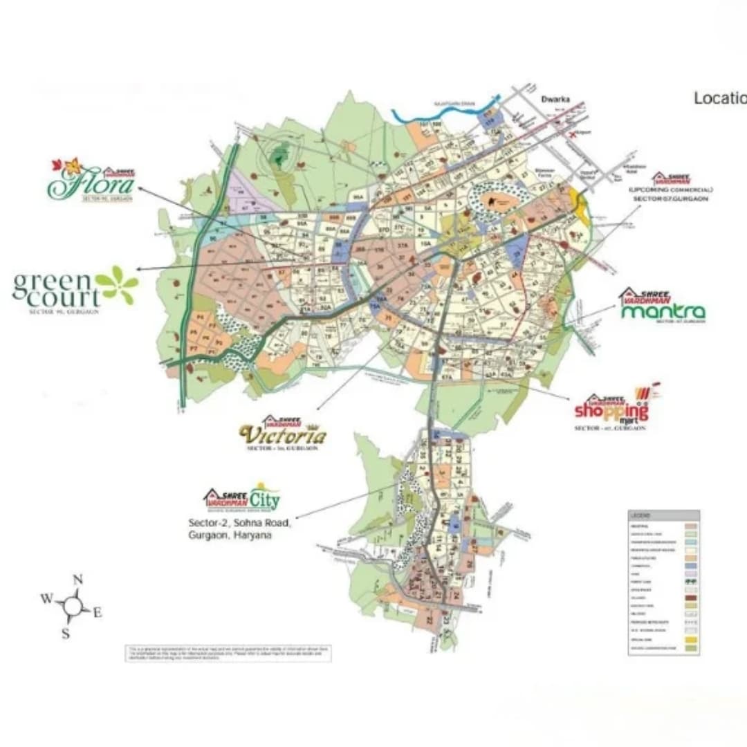 Shree Vardhman City Map