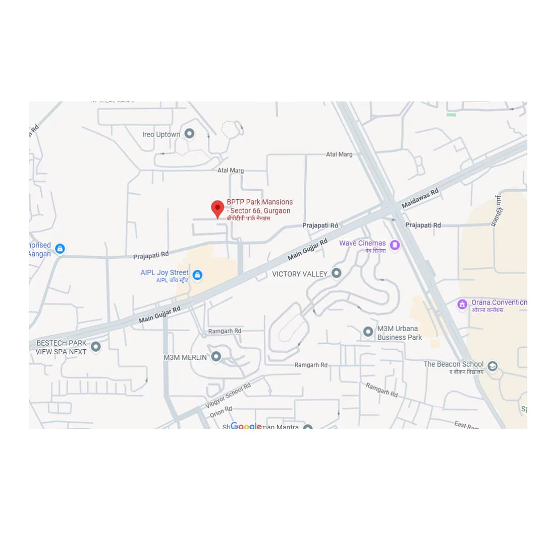 Location map of BPTP DownTown 66