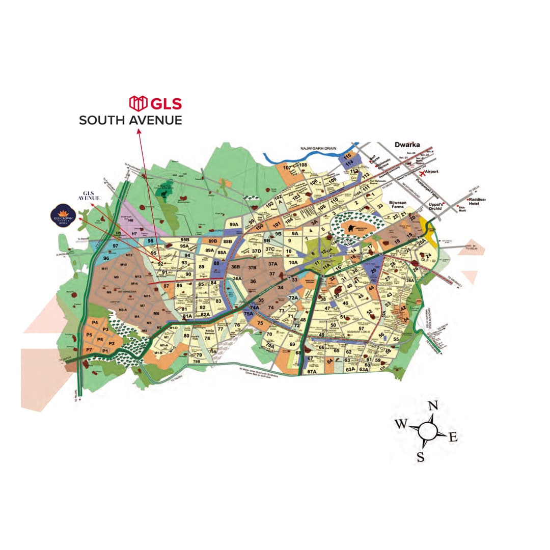 GLS South Avenue Location Map