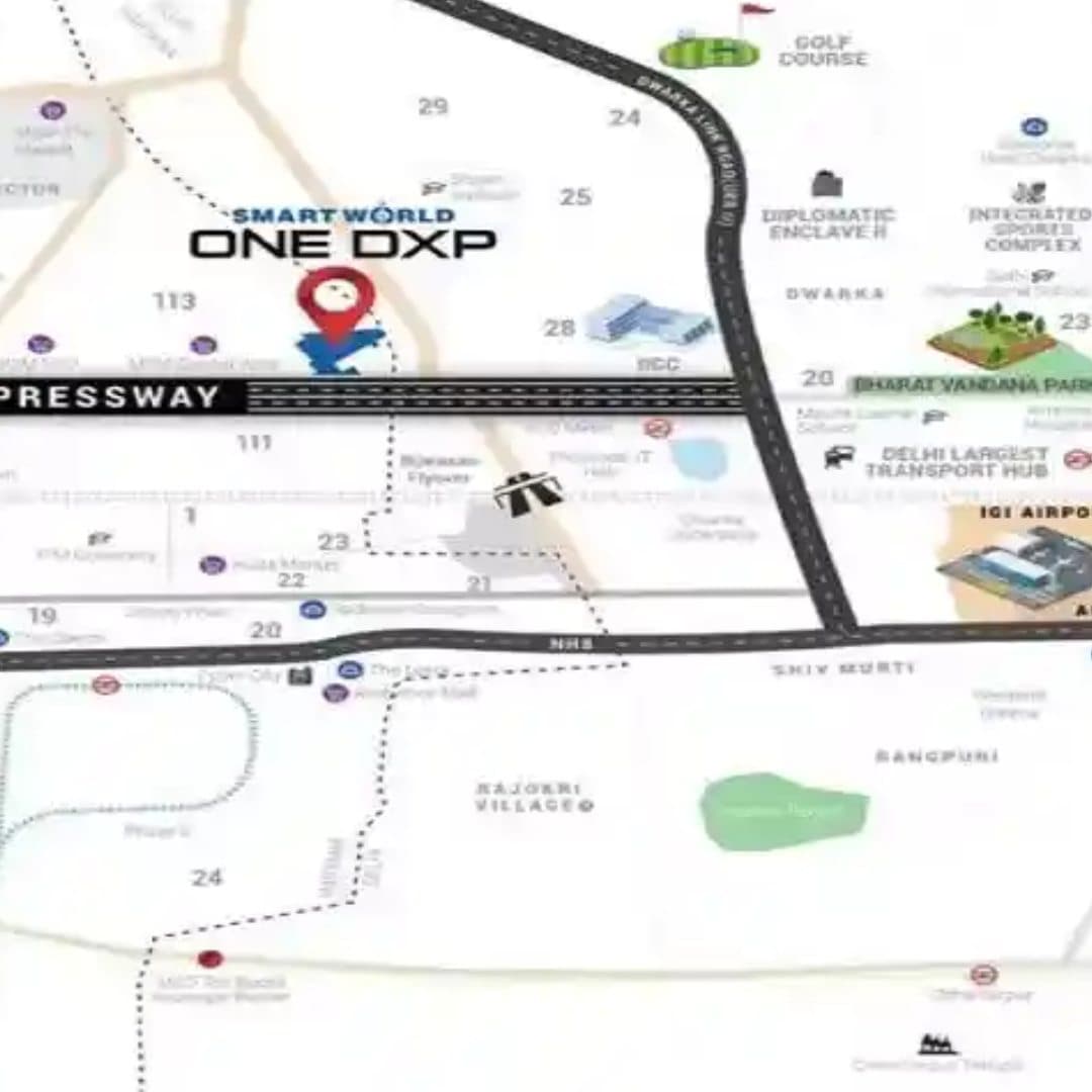 One DXP Sector Sector 113 Location Map