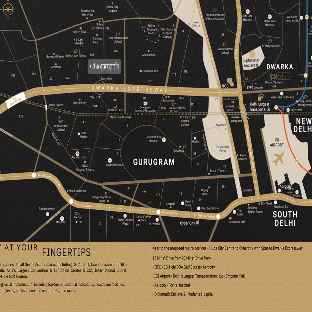 Chintamanis Sector 103 Location Map