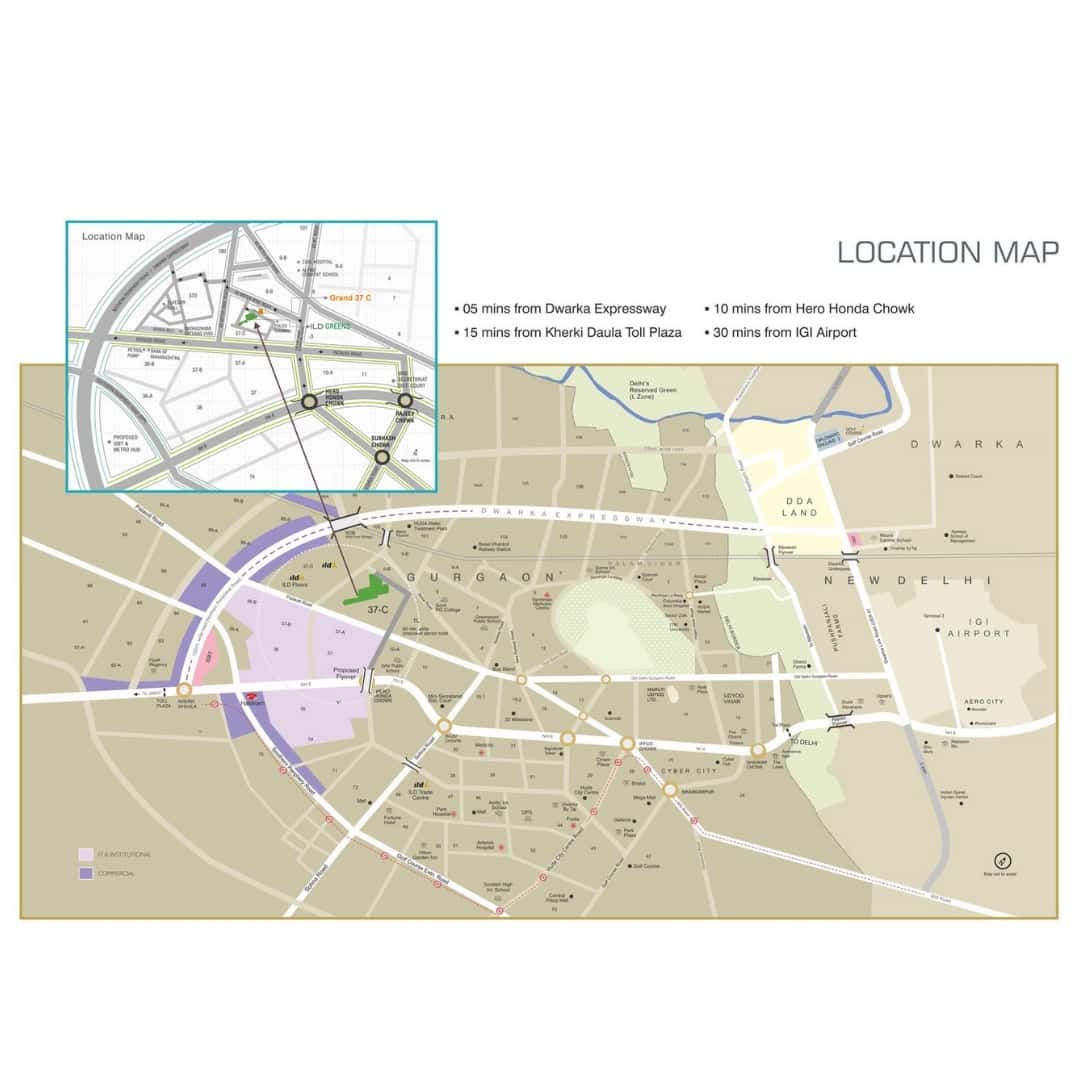 ILD Grand Gurgaon Location Map